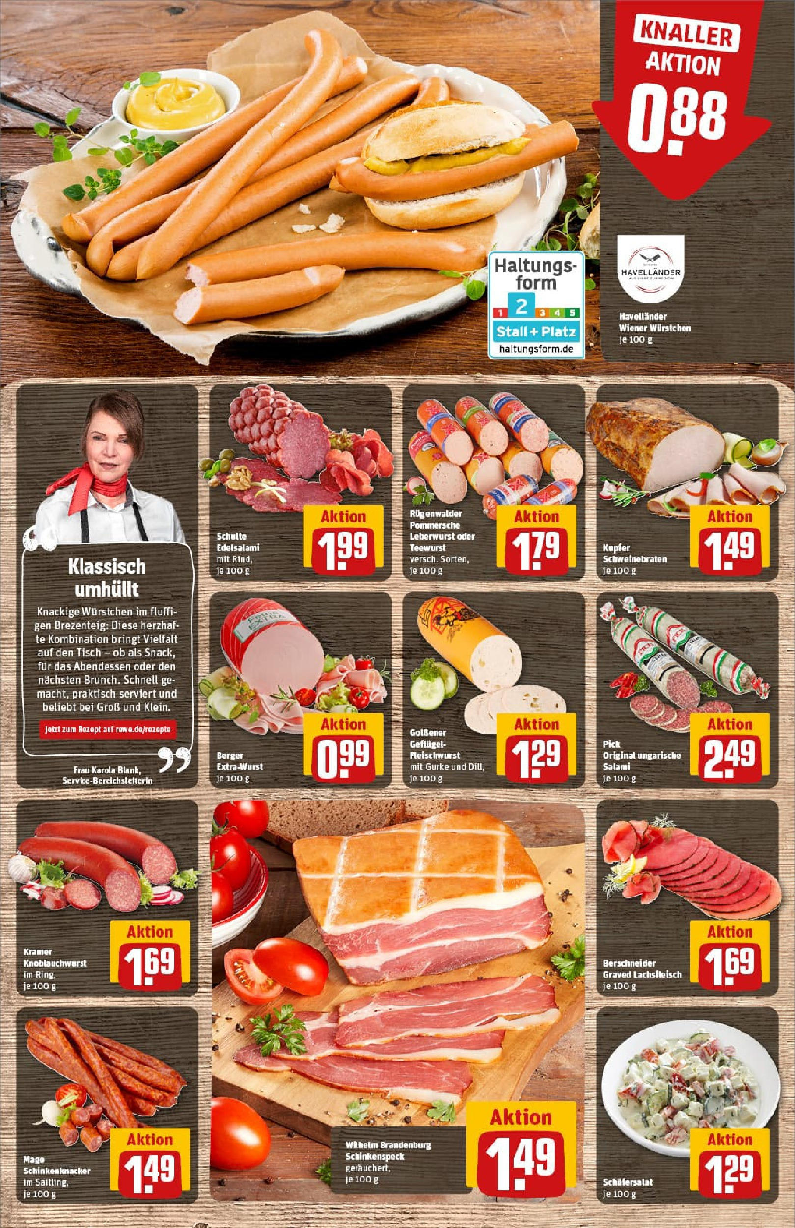 REWE Prospekt ab 07.09.2025 zum Blättern » Angebote | Seite: 12 | Produkte: Wiener wurstchen, Tisch, Dill, Salami REWE Prospekt ab 07.09.2025 zum Blättern » Angebote | Seite: 12 | Produkte: Wiener wurstchen, Tisch, Dill, Salami
