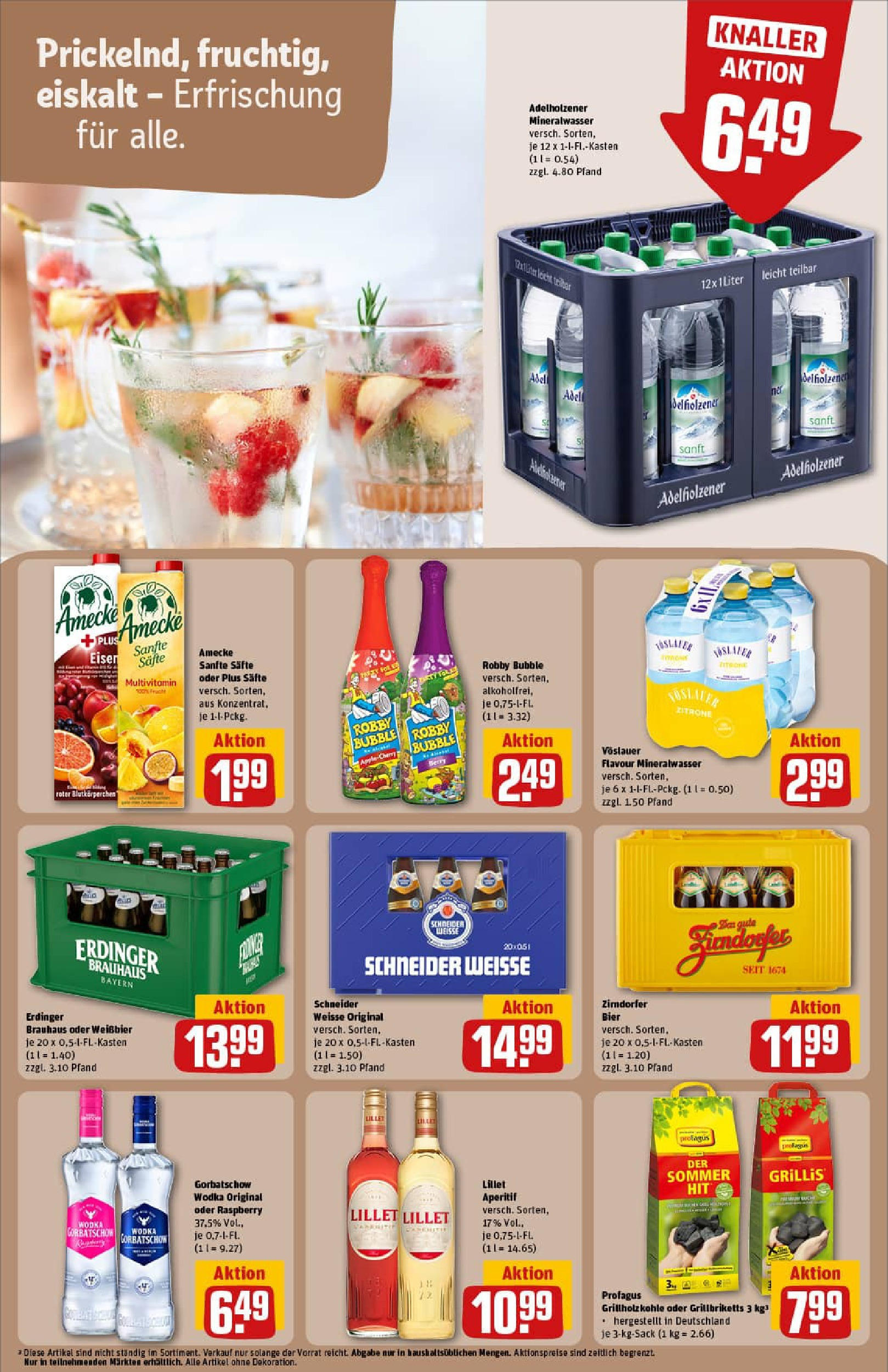 REWE Prospekt ab 07.09.2025 zum Blättern » Angebote | Seite: 23 | Produkte: Erdinger, Bier, Adelholzener, Wodka REWE Prospekt ab 07.09.2025 zum Blättern » Angebote | Seite: 23 | Produkte: Erdinger, Bier, Adelholzener, Wodka
