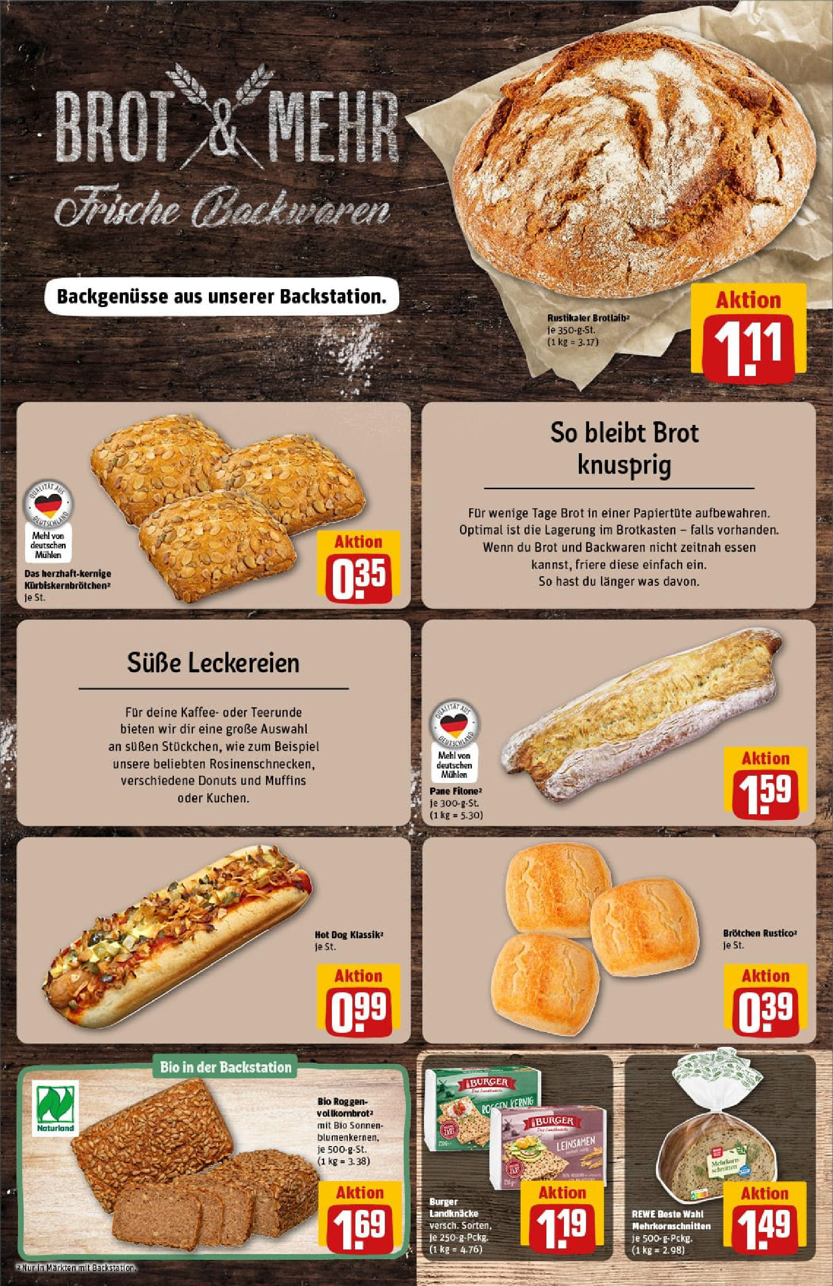 REWE Prospekt ab 07.09.2025 zum Blättern » Angebote | Seite: 13 | Produkte: Mehl, Pane, Burger, Donuts REWE Prospekt ab 07.09.2025 zum Blättern » Angebote | Seite: 13 | Produkte: Mehl, Pane, Burger, Donuts