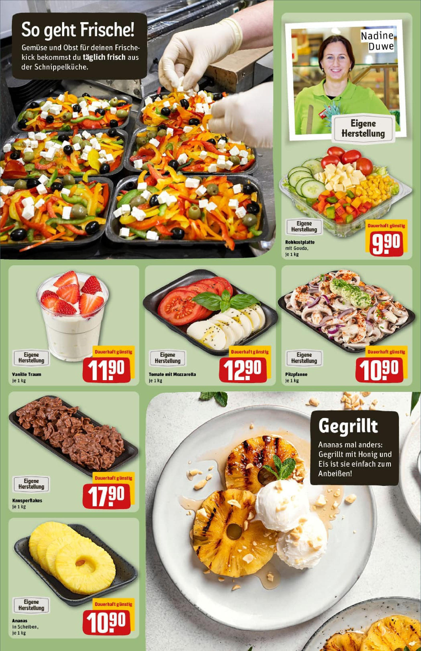 REWE Prospekt ab 07.09.2025 zum Blättern » Angebote | Seite: 13 | Produkte: Mozzarella, Ananas, Gemüse, Obst REWE Prospekt ab 07.09.2025 zum Blättern » Angebote | Seite: 13 | Produkte: Mozzarella, Ananas, Gemüse, Obst