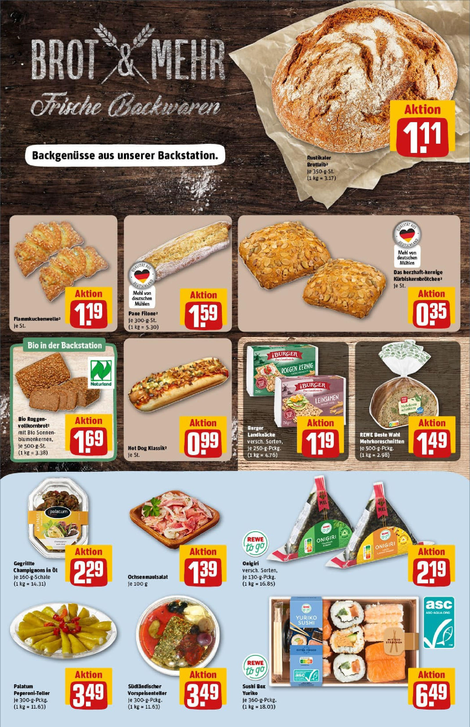 REWE Prospekt ab 07.09.2025 zum Blättern » Angebote | Seite: 12 | Produkte: Box, Vollkornbrot, Burger, Brot