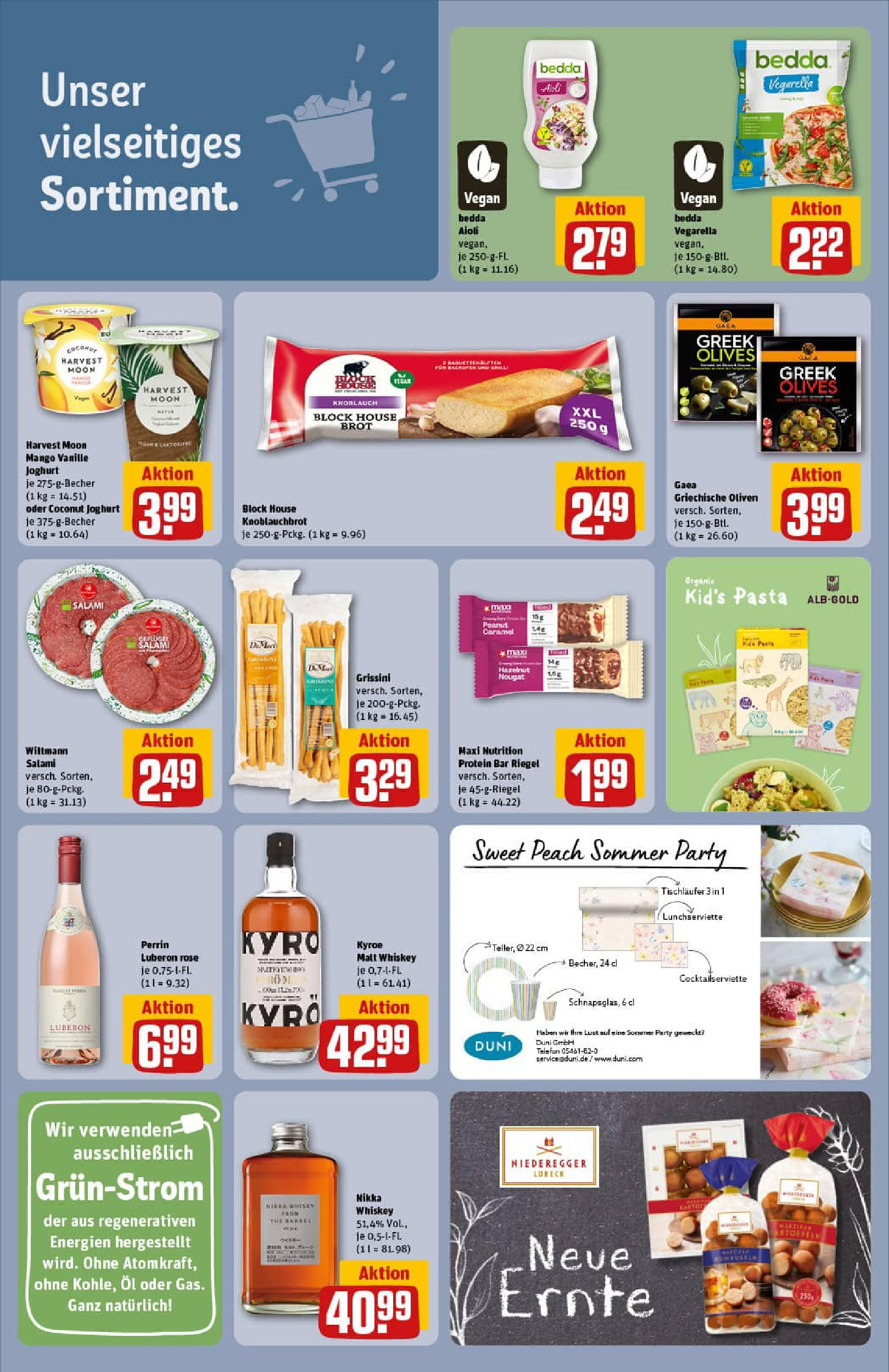 REWE Prospekt ab 07.09.2025 zum Blättern » Angebote | Seite: 28 | Produkte: Mango, Brot, Salami, Whiskey