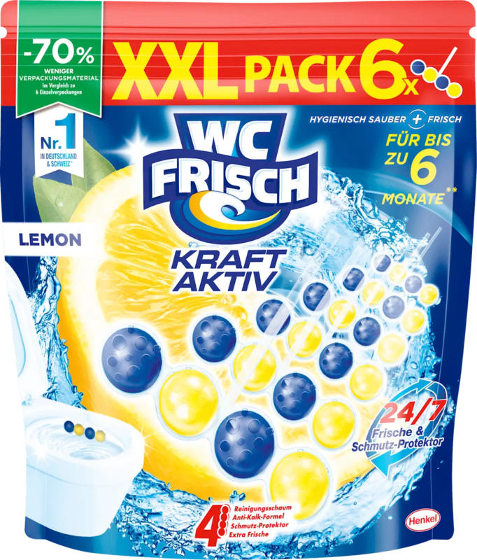 WC-Frisch WC-Stein Kraft Aktiv Lemon
