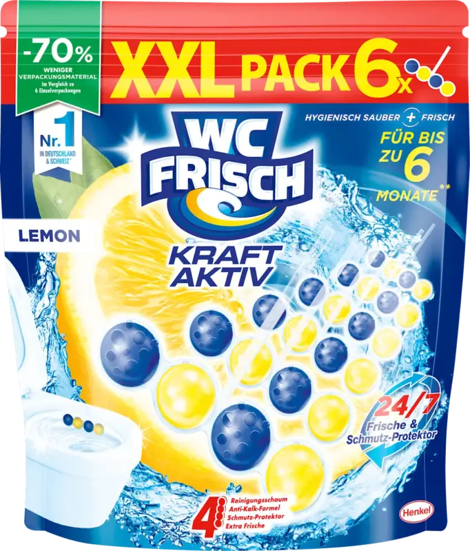 WC-Frisch WC-Stein Kraft Aktiv Lemon