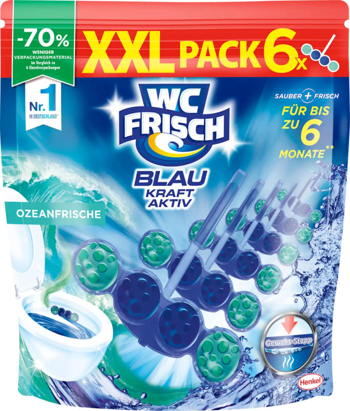 WC-Frisch WC-Stein Blau Kraft Aktiv Ozeanfrische