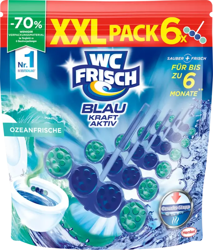 WC-Frisch WC-Stein Blau Kraft Aktiv Ozeanfrische