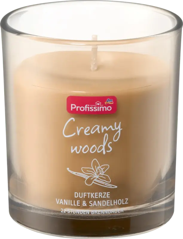 Profissimo Duftkerze im Glas Creamy Woods