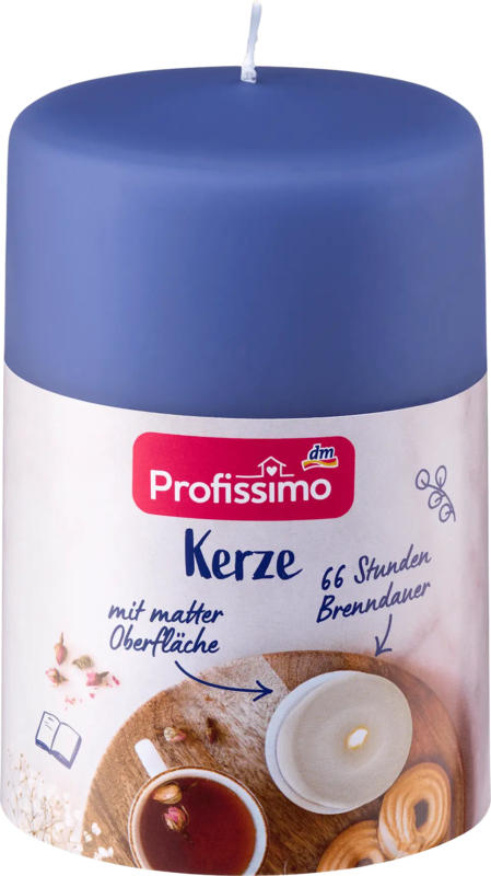 Profissimo Kerze matt 120/80 blau