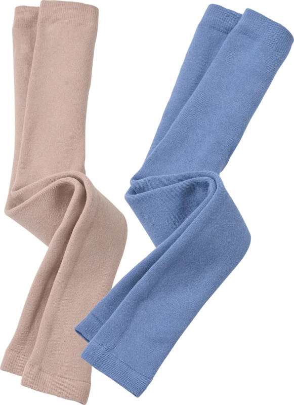 ALANA Thermo Leggings, braun + blau, Gr. 110/116