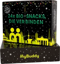 myBuddy Adventskalender 2025 Bio-Snacks