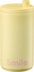 DESIGN LETTERS Reisebecher "Smile", gelb/lavendel (350 ml)