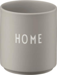 DESIGN LETTERS Lieblingsbecher aus Porzellan "HOME", cool grey (300 ml)