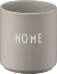 DESIGN LETTERS Lieblingsbecher aus Porzellan "HOME", cool grey (300 ml)