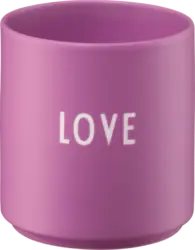 DESIGN LETTERS Lieblingsbecher aus Porzellan "LOVE", lila (300 ml)