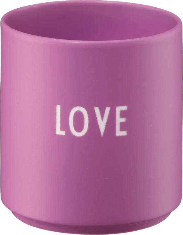 DESIGN LETTERS Lieblingsbecher aus Porzellan "LOVE", lila (300 ml)