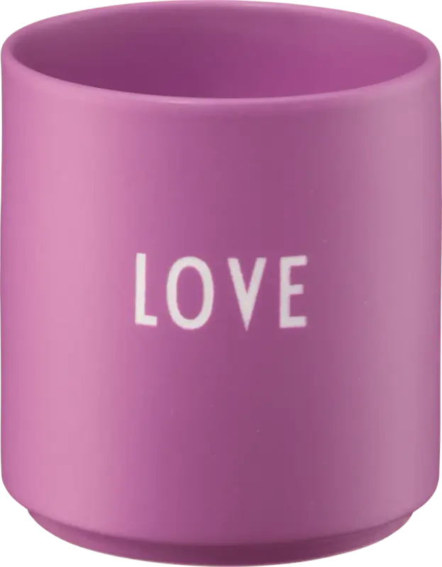 DESIGN LETTERS Lieblingsbecher aus Porzellan "LOVE", lila (300 ml)