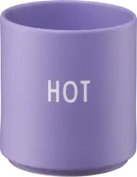 DESIGN LETTERS Lieblingsbecher aus Pozellan "HOT", flieder (300 ml)