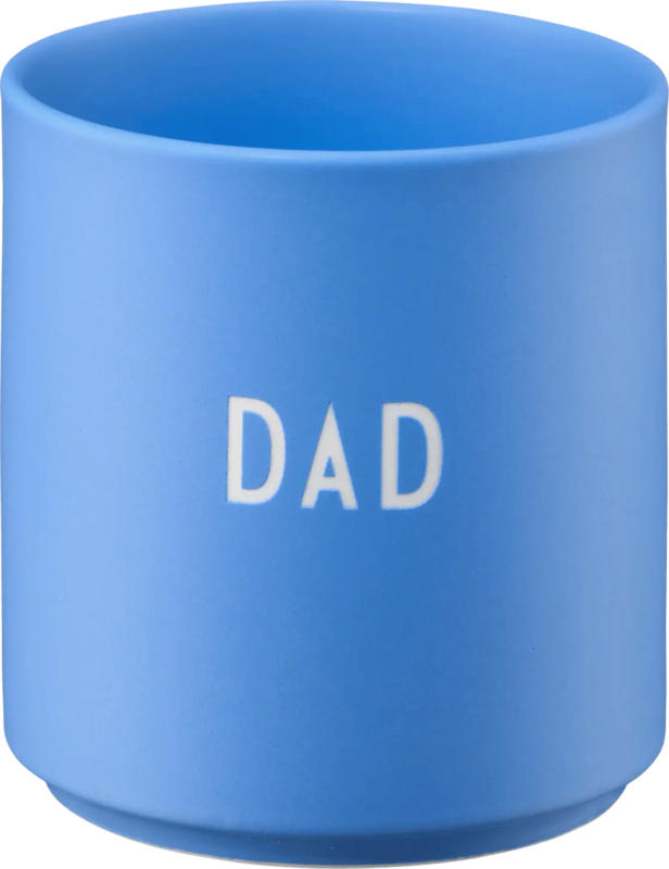 DESIGN LETTERS Lieblingsbecher aus Porzellan "DAD", himmelblau (300 ml)