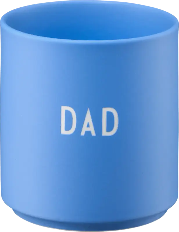 DESIGN LETTERS Lieblingsbecher aus Porzellan "DAD", himmelblau (300 ml)