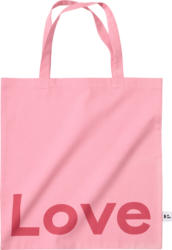 DESIGN LETTERS Tragetasche "Love" aus Bio-Baumwolle, rosa/pink (44x42 cm)