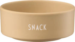 DESIGN LETTERS Schüssel aus Porzellan "SNACK", beige (12x6 cm)