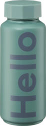 DESIGN LETTERS Thermoflasche "Hello", dunkelgrün (500 ml)