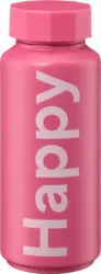 DESIGN LETTERS Thermoflasche "Happy", pink/rosa (500 ml)