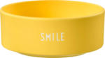 dm-drogerie markt DESIGN LETTERS Schüssel aus Porzellan "SMILE", gelb (12x6 cm) - bis 15.09.2025