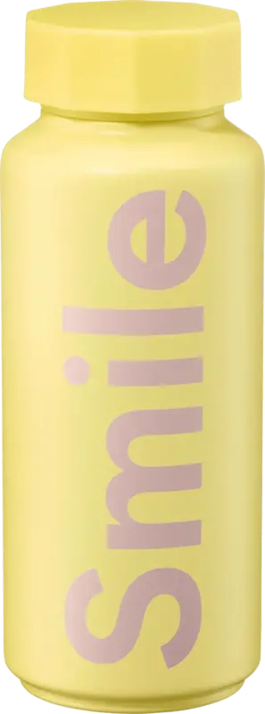 DESIGN LETTERS Thermoflasche "Smile", gelb/lavendel (500 ml)