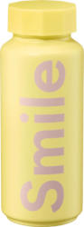 DESIGN LETTERS Thermoflasche "Smile", gelb/lavendel (500 ml)