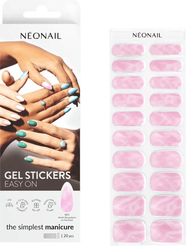 NÉONAIL Nagelfolien Gel Stickers Easy On M13