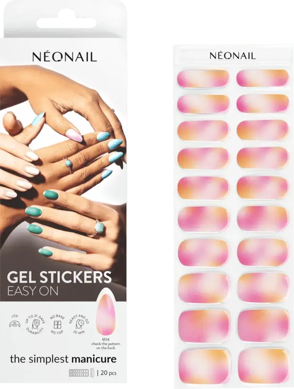 NÉONAIL Nagelfolien Gel Stickers Easy On M14