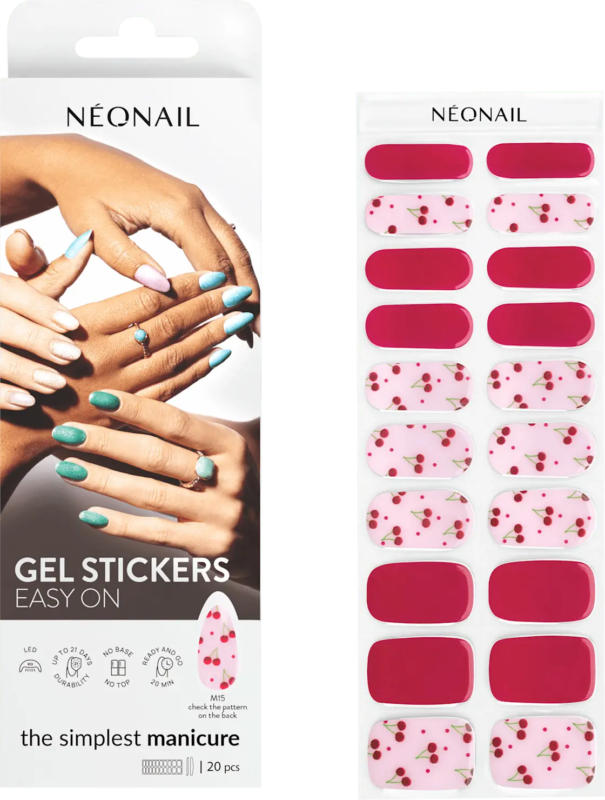 NÉONAIL Nagelfolien Gel Stickers Easy On M15