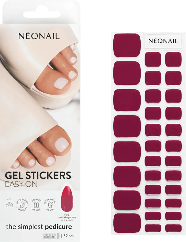 NÉONAIL Nagelfolien Gel Stickers Easy On P06