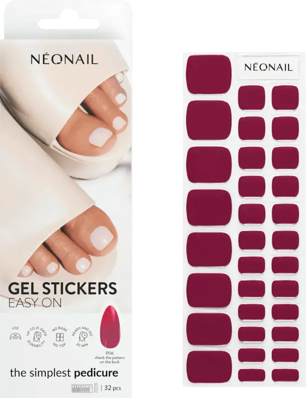 NÉONAIL Nagelfolien Gel Stickers Easy On P06