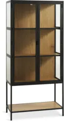 JYSK Витрина TRAPPEDAL топъл дъб/черно