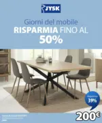 JYSK Giorni del mobile - al 15.09.2025