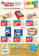 Gazetka 1 urodziny Supermarketu Auchan Sędziszów Auchan – do 10.09.2025