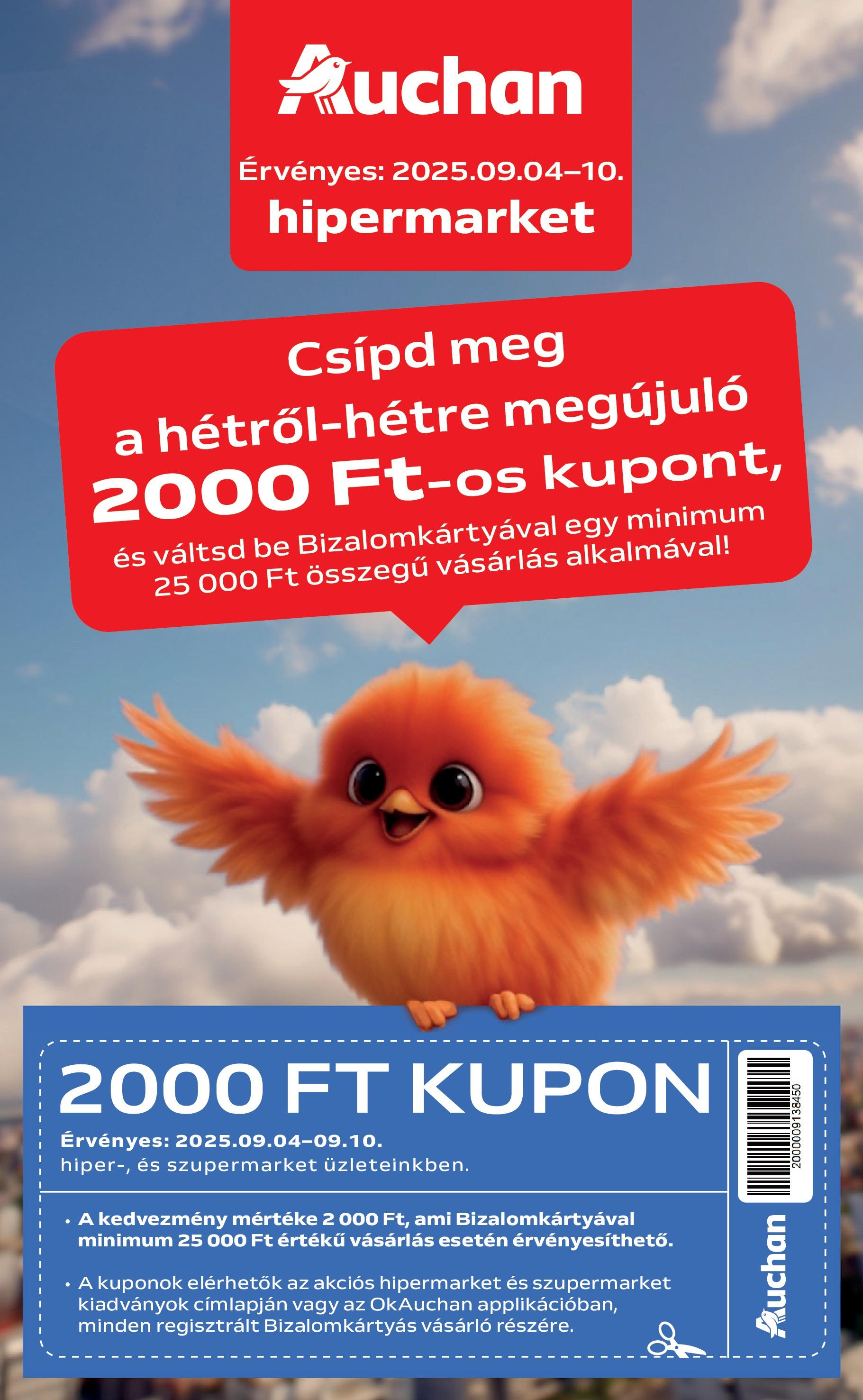 Akciós újság új Auchan - 2025.09.04. -tól/töl ⏳ | Oldal: 1 Auchan Akciós újság Miskolc - 2025.09.04. -tól/töl > akció, lapozható szórólap 🛍️ | Oldal: 1