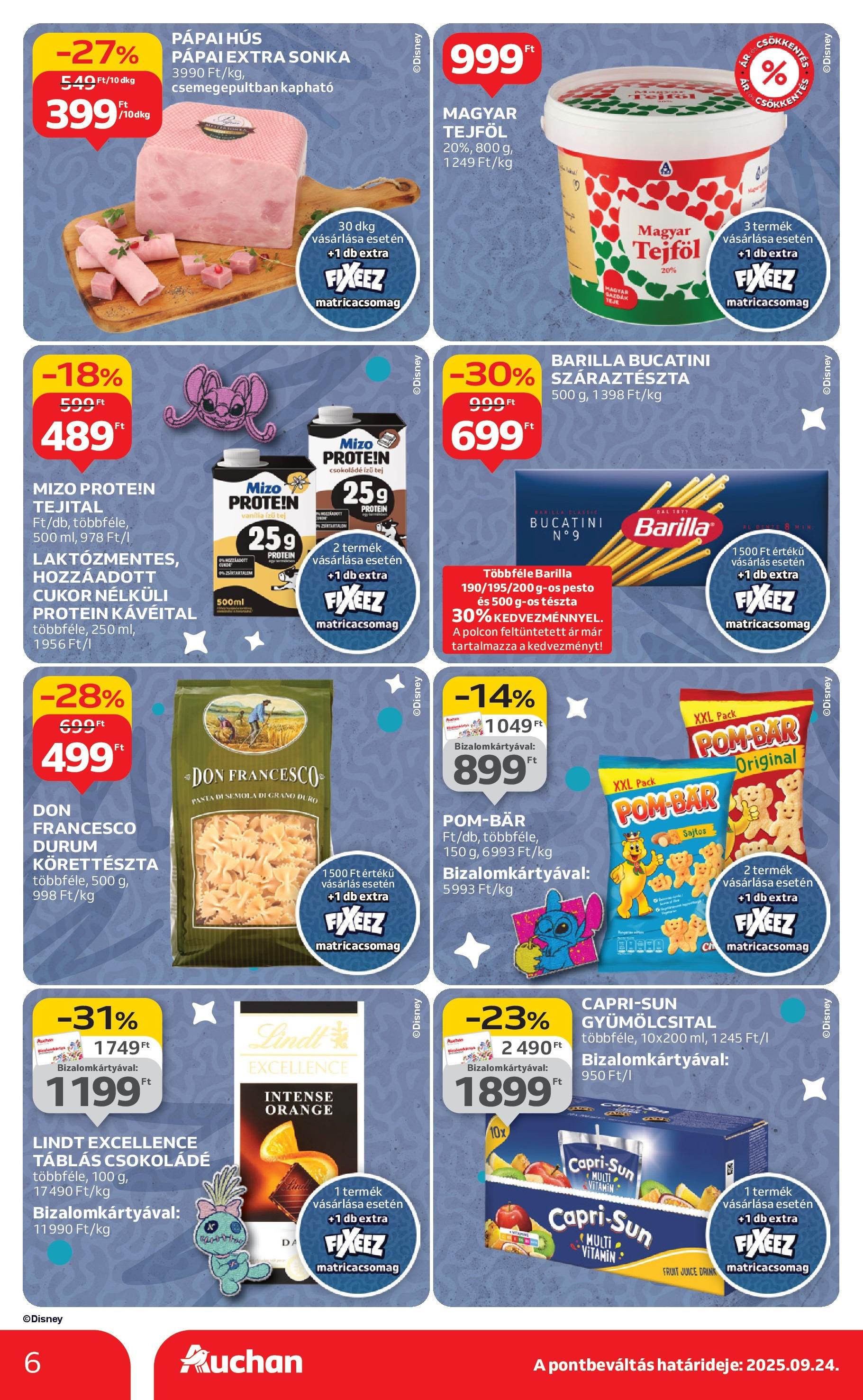 Akciós újság új Auchan - 2025.09.04. -tól/töl ⏳ | Oldal: 6 | Termékek: Gyümölcsital, Hús, Tejföl, Száraztészta Auchan Akciós újság Miskolc - 2025.09.04. -tól/töl > akció, lapozható szórólap 🛍️ | Oldal: 6 | Termékek: Gyümölcsital, Hús, Tejföl, Száraztészta