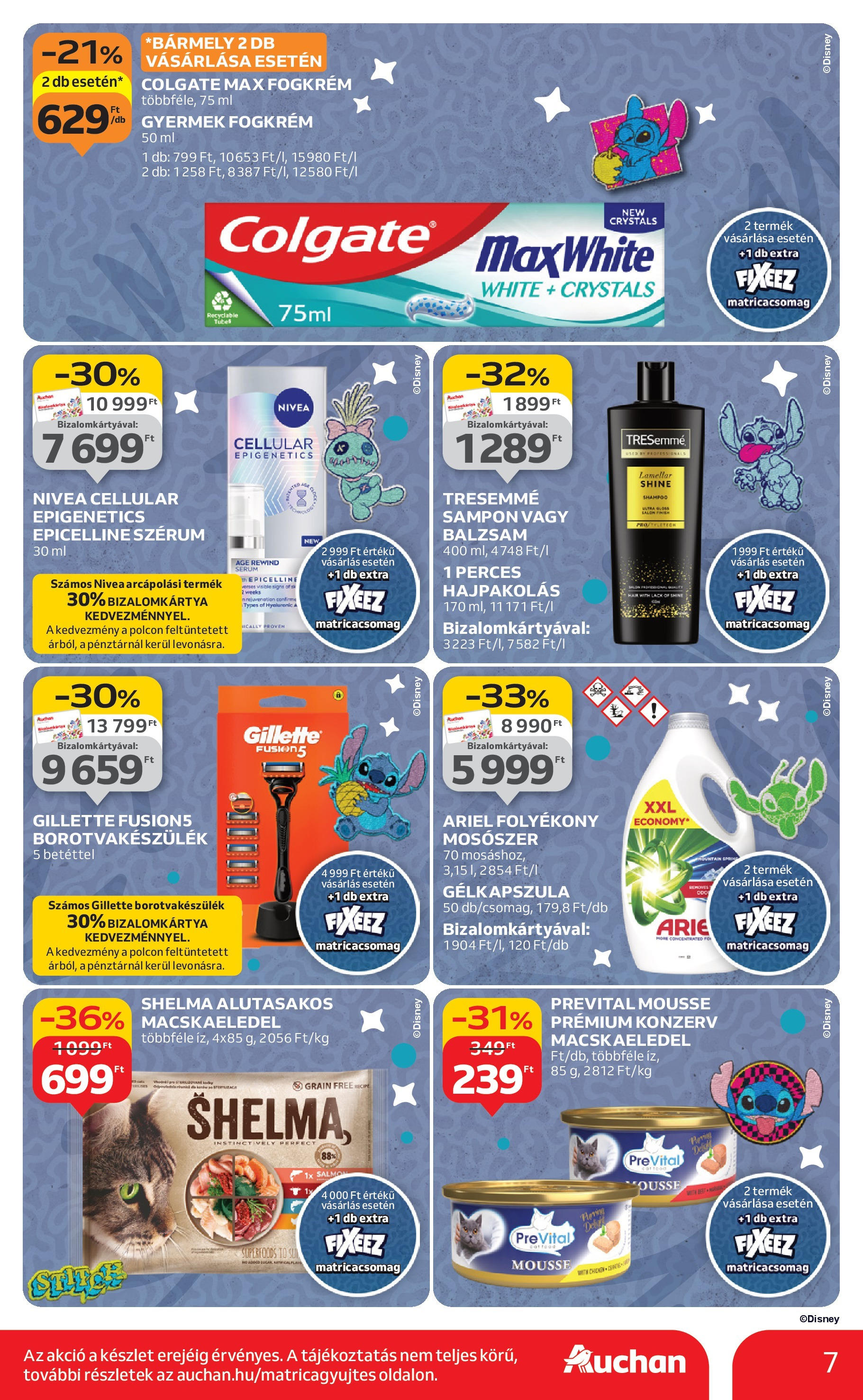 Akciós újság új Auchan - 2025.09.04. -tól/töl ⏳ | Oldal: 7 | Termékek: Macskaeledel, Sampon, Fogkrém, Mosószer Auchan Akciós újság Miskolc - 2025.09.04. -tól/töl > akció, lapozható szórólap 🛍️ | Oldal: 7 | Termékek: Macskaeledel, Sampon, Fogkrém, Mosószer