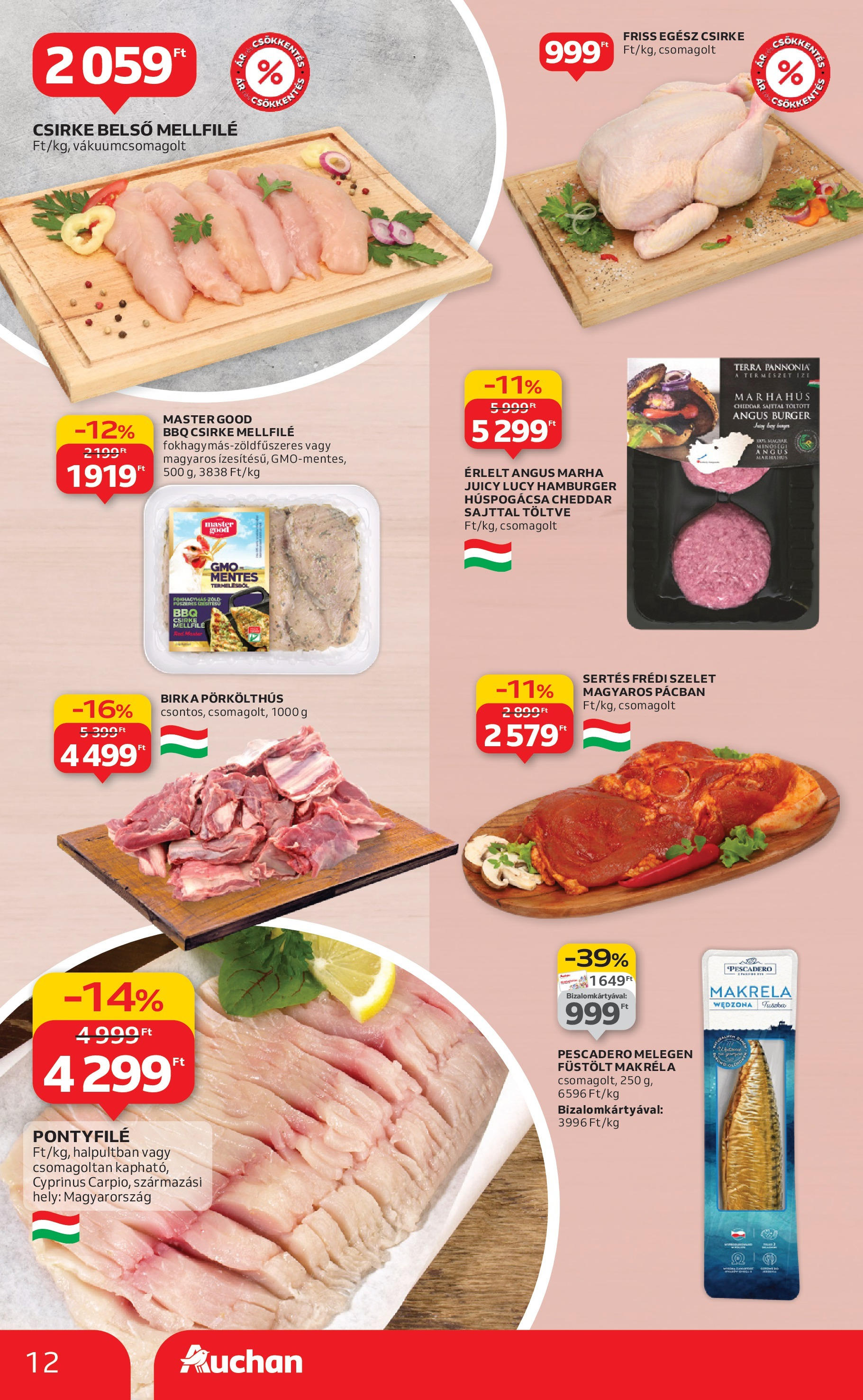 Akciós újság új Auchan - 2025.09.04. -tól/töl ⏳ | Oldal: 12 | Termékek: Makréla, Füstölt makréla, Marhahús, Cheddar Auchan Akciós újság Miskolc - 2025.09.04. -tól/töl > akció, lapozható szórólap 🛍️ | Oldal: 12 | Termékek: Makréla, Füstölt makréla, Marhahús, Cheddar
