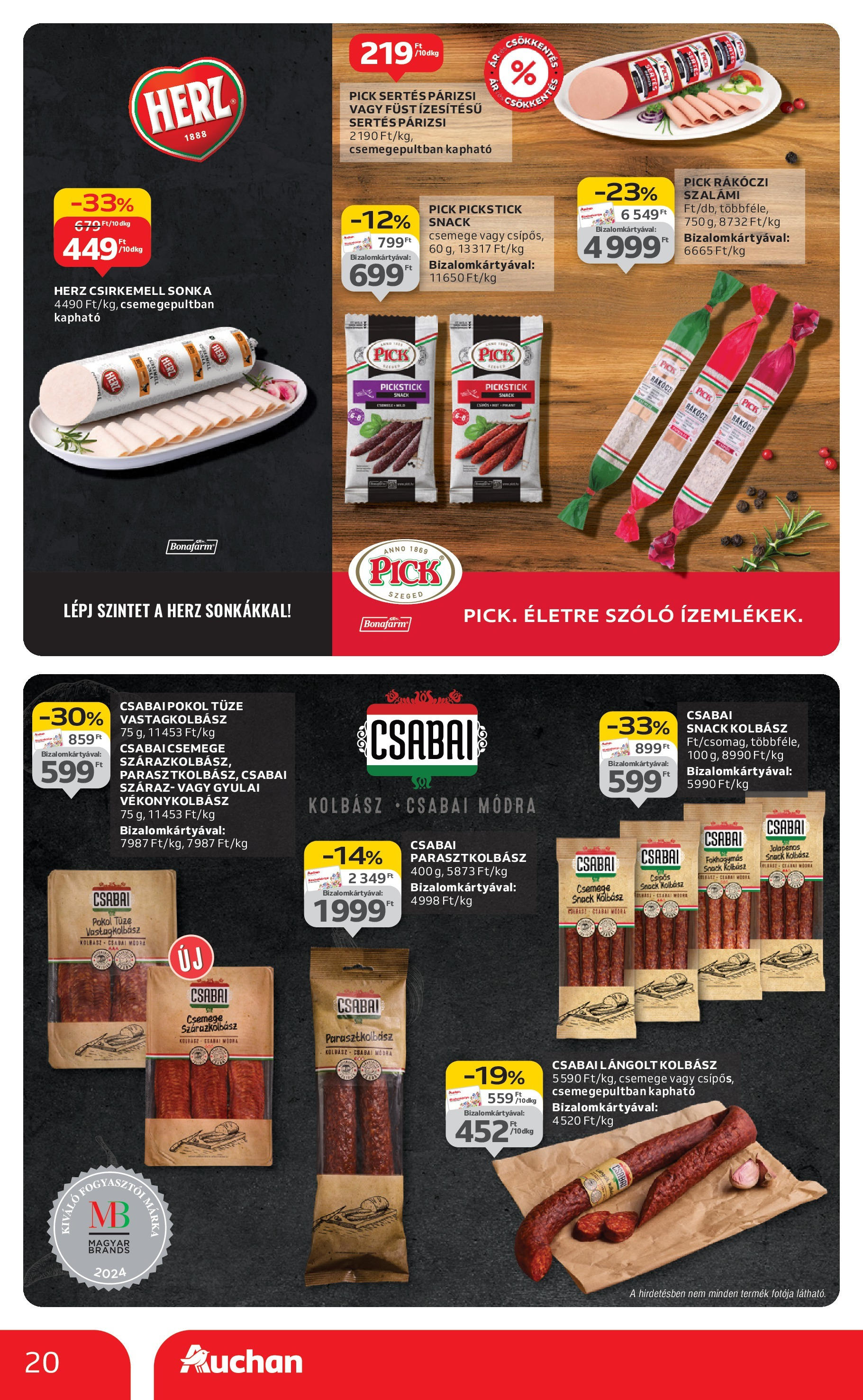 Akciós újság új Auchan - 2025.09.04. -tól/töl ⏳ | Oldal: 20 | Termékek: Kolbász, Pick, Csirkemell, Párizsi Auchan Akciós újság Miskolc - 2025.09.04. -tól/töl > akció, lapozható szórólap 🛍️ | Oldal: 20 | Termékek: Kolbász, Pick, Csirkemell, Párizsi