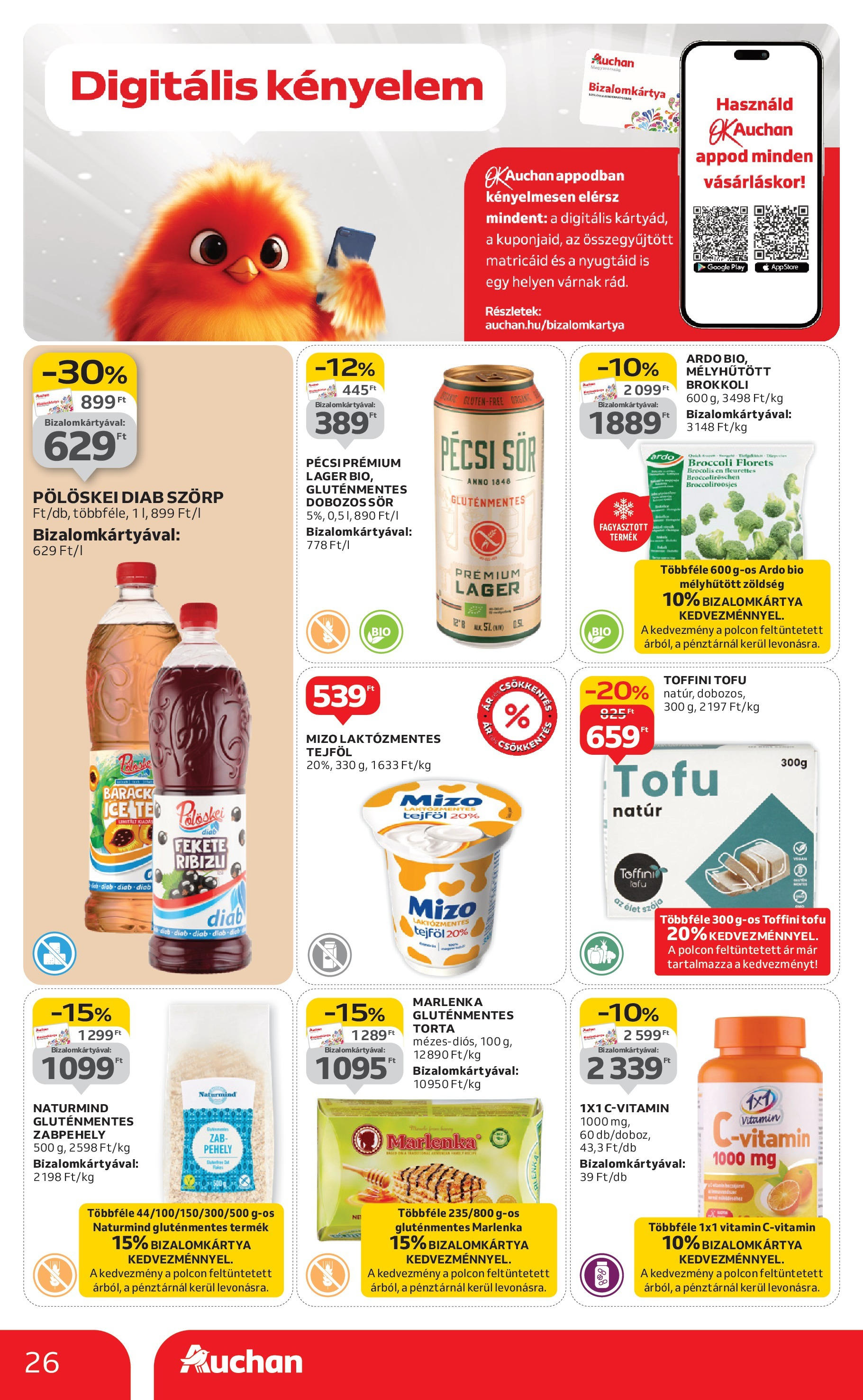 Akciós újság új Auchan - 2025.09.04. -tól/töl ⏳ | Oldal: 26 | Termékek: Szörp, Dobozos sör, Sör, Zöldség Auchan Akciós újság Miskolc - 2025.09.04. -tól/töl > akció, lapozható szórólap 🛍️ | Oldal: 26 | Termékek: Szörp, Dobozos sör, Sör, Zöldség