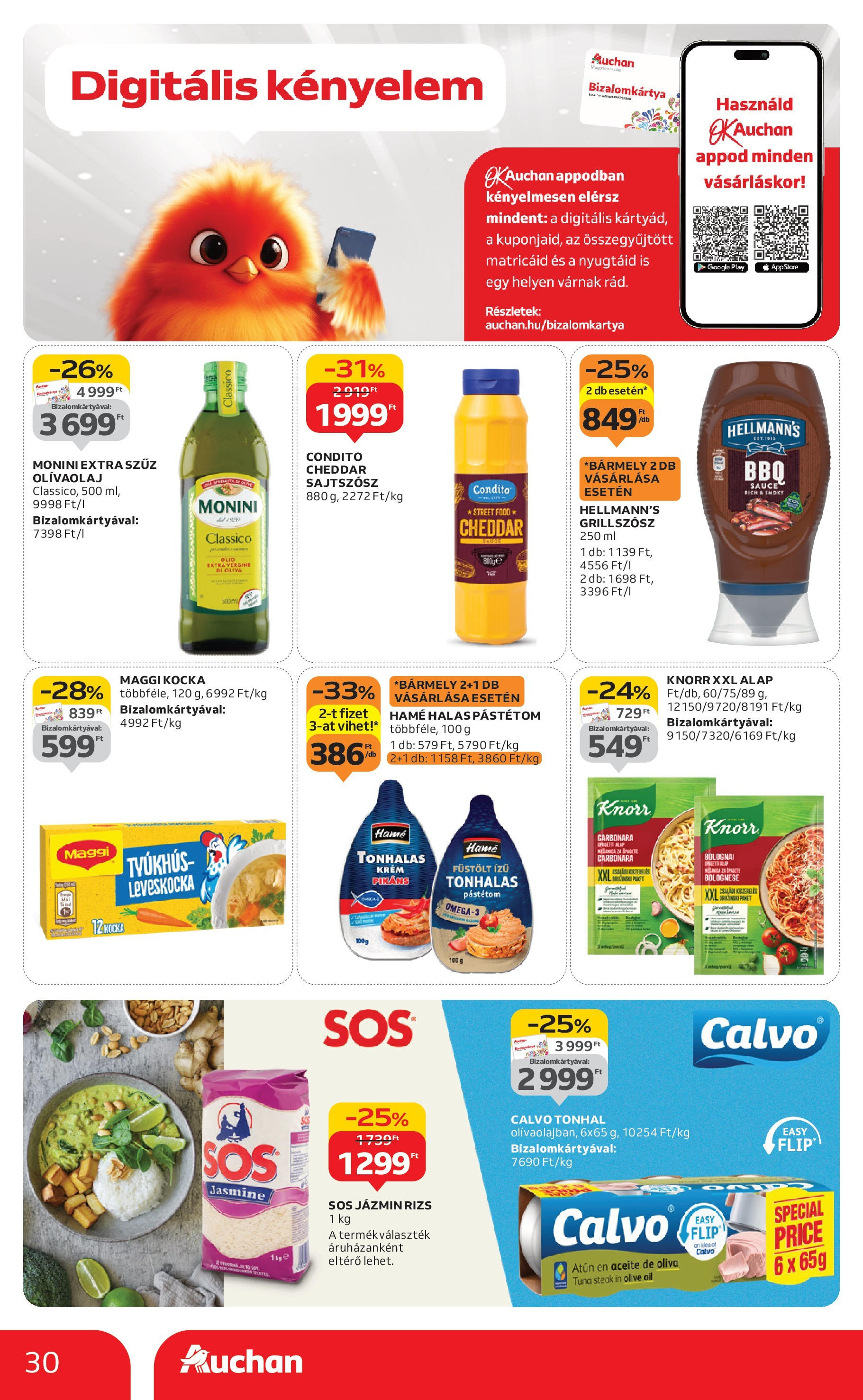 Akciós újság új Auchan - 2025.09.04. -tól/töl ⏳ | Oldal: 30 | Termékek: Jázmin rizs, Pástétom, Rizs, Cheddar Auchan Akciós újság Miskolc - 2025.09.04. -tól/töl > akció, lapozható szórólap 🛍️ | Oldal: 30 | Termékek: Jázmin rizs, Pástétom, Rizs, Cheddar