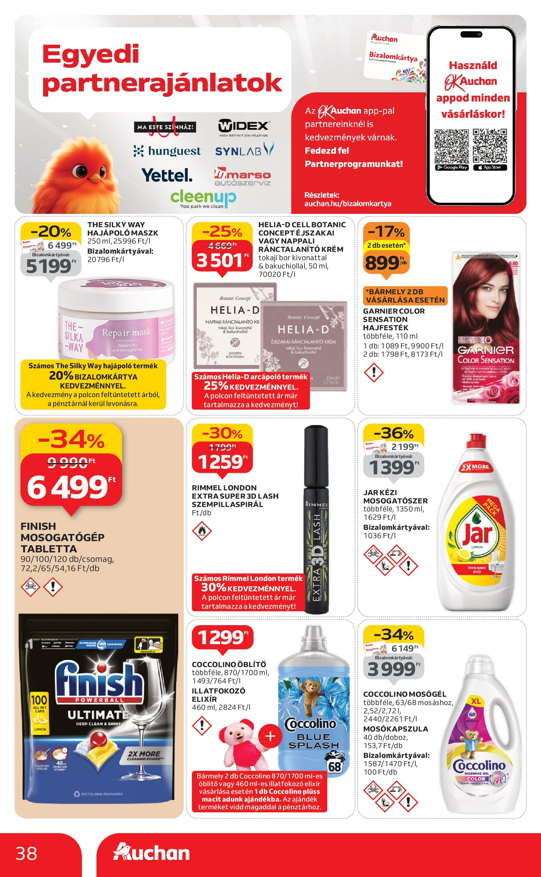 Akciós újság új Auchan - 2025.09.04. -tól/töl ⏳ | Oldal: 38 | Termékek: Plüss, Hajfesték, Maszk, Bor Auchan Akciós újság Miskolc - 2025.09.04. -tól/töl > akció, lapozható szórólap 🛍️ | Oldal: 38 | Termékek: Plüss, Hajfesték, Maszk, Bor