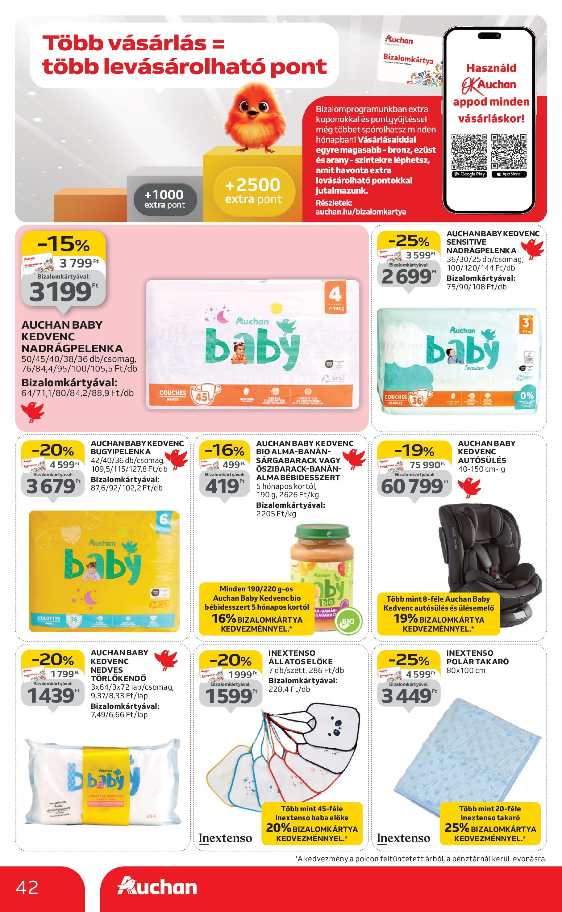 Akciós újság új Auchan - 2025.09.04. -tól/töl ⏳ | Oldal: 42 | Termékek: Sárgabarack, Törlőkendő, Takaró, Nedves törlőkendő Auchan Akciós újság Miskolc - 2025.09.04. -tól/töl > akció, lapozható szórólap 🛍️ | Oldal: 42 | Termékek: Sárgabarack, Törlőkendő, Takaró, Nedves törlőkendő