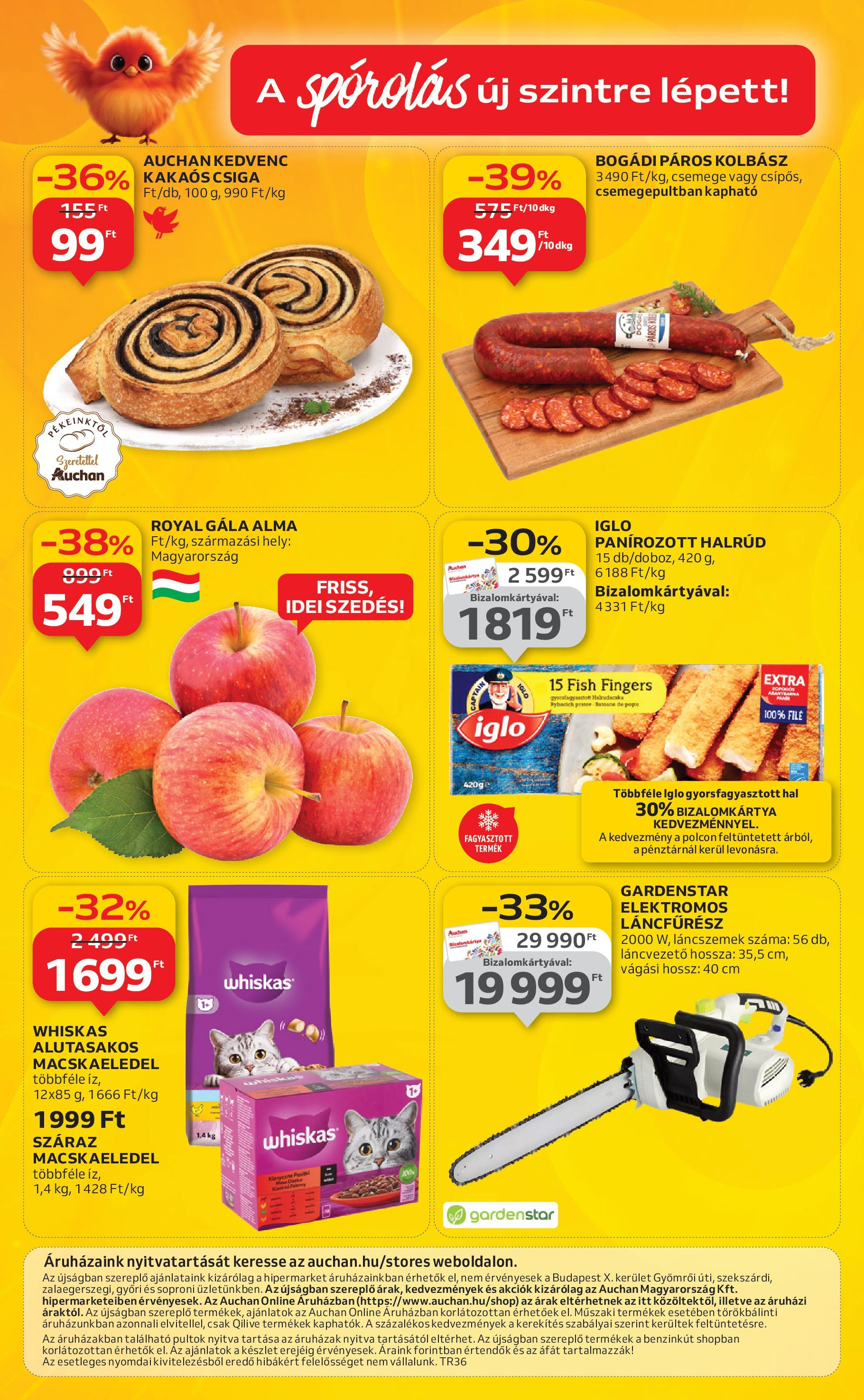 Akciós újság új Auchan - 2025.09.04. -tól/töl ⏳ | Oldal: 52 | Termékek: Kolbász, Macskaeledel, Hal, Kakaós csiga Auchan Akciós újság Miskolc - 2025.09.04. -tól/töl > akció, lapozható szórólap 🛍️ | Oldal: 52 | Termékek: Kolbász, Macskaeledel, Hal, Kakaós csiga