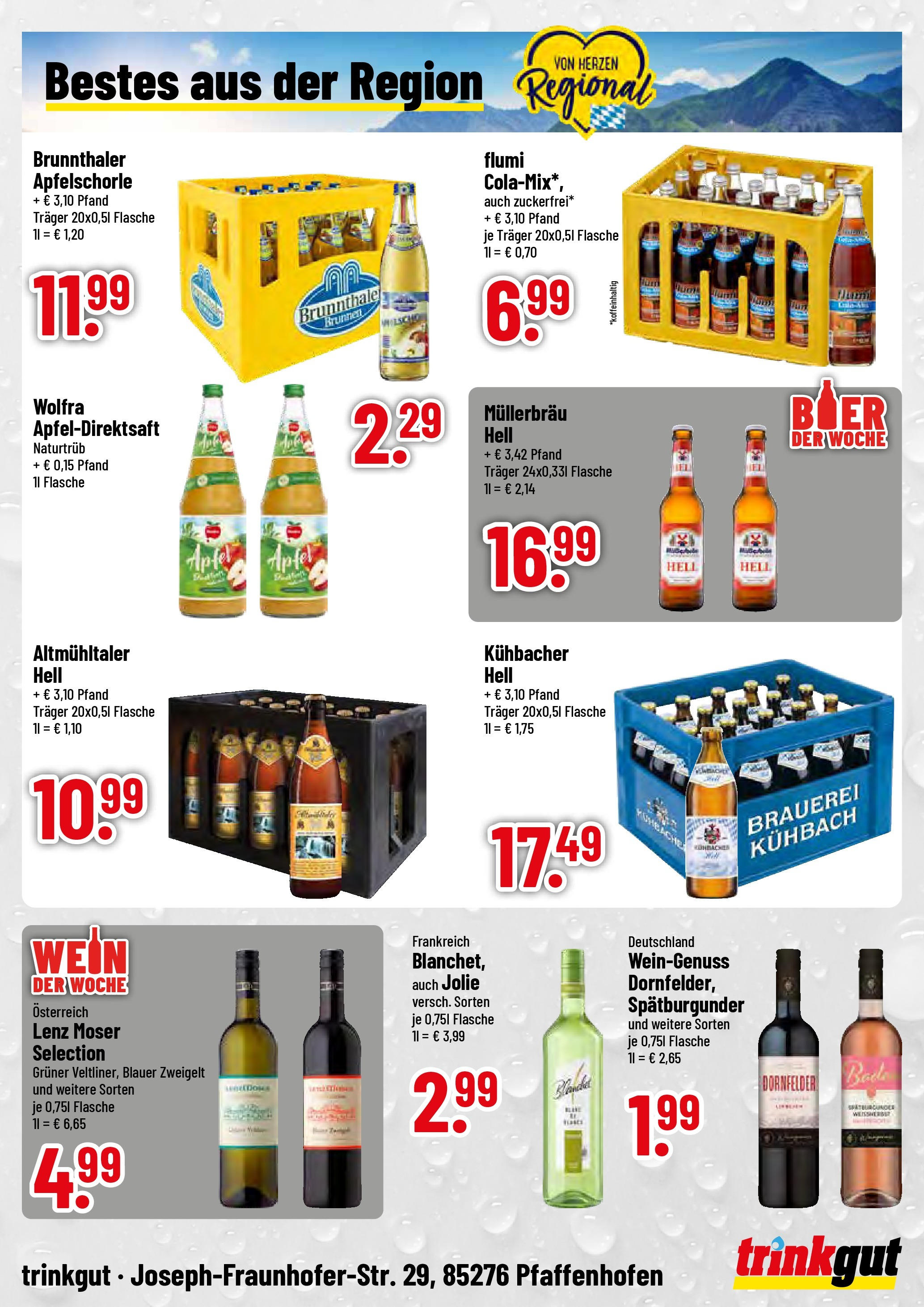 Trinkgut - trinkgut: Wochenangebote (ab 07.09.2025) » Angebote ab Montag | Seite: 4 | Produkte: Äpfel, Wein Trinkgut - trinkgut: Wochenangebote (ab 07.09.2025) » Angebote online | Seite: 4 | Produkte: Äpfel, Wein