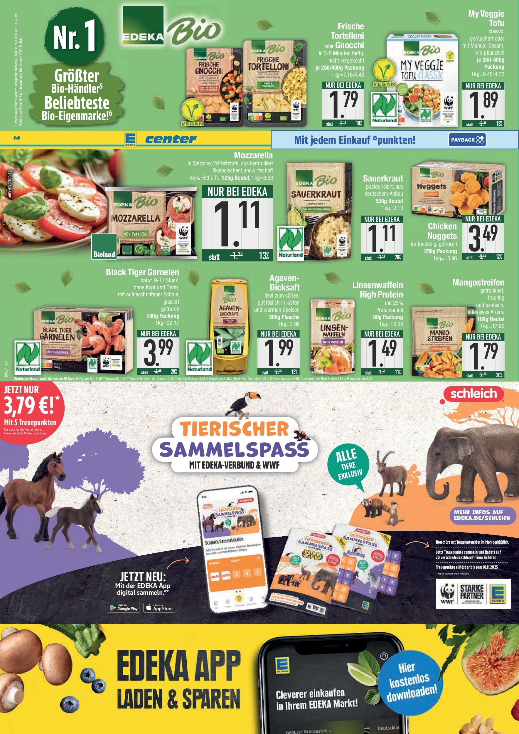 Edeka prospekt München (ab 07.09.2025) » Angebote Online | Seite: 14 | Produkte: Mozzarella, Garnelen, Waffeln, Tiger garnelen Edeka prospekt München (ab 07.09.2025) » Angebote Online | Seite: 14 | Produkte: Mozzarella, Garnelen, Waffeln, Tiger garnelen